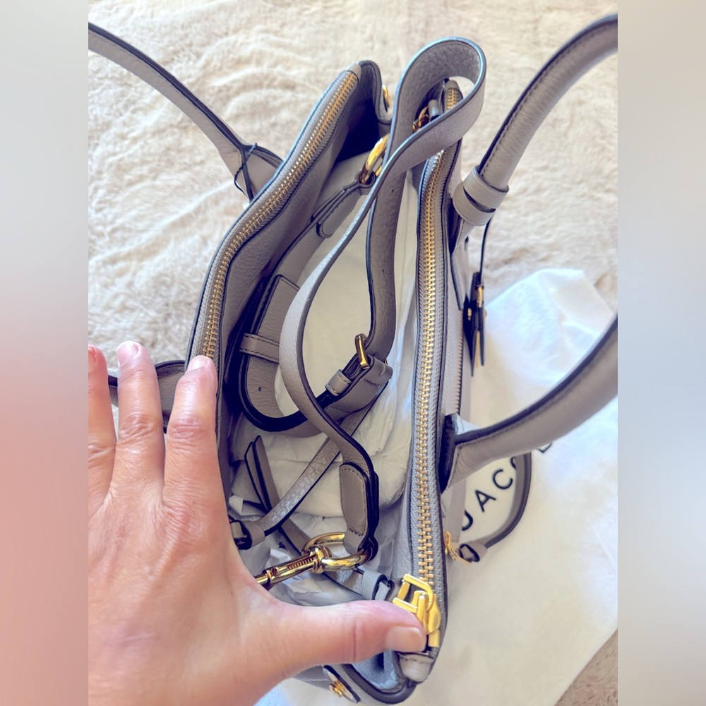 Marc Jacobs Gray Satchel with Gold Accents- it’s original - Picture 7 of 10